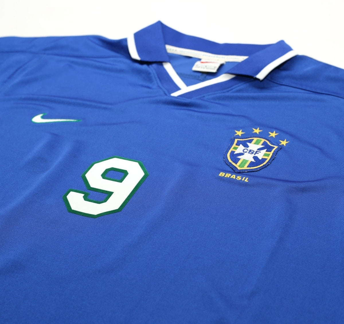1997/98 RONALDO #9 Brazil Vintage Nike Away Football Shirt (L) Copa America 1997