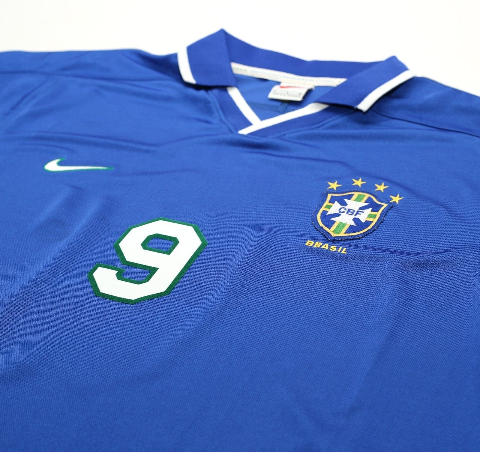 1997/98 RONALDO #9 Brazil Vintage Nike Away Football Shirt (L) Copa America 1997