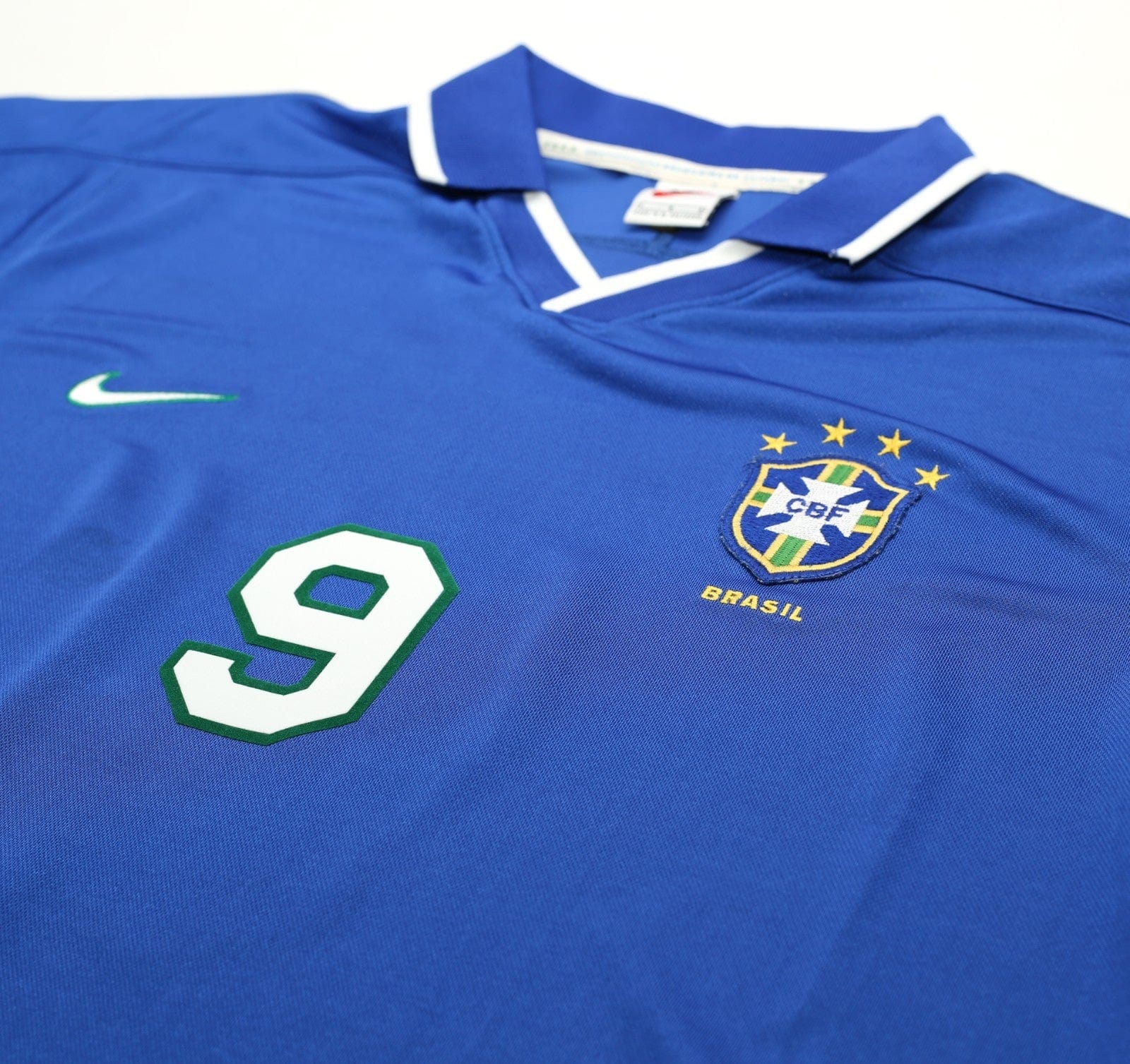 1997/98 RONALDO #9 Brazil Vintage Nike Away Football Shirt (L) Copa America 1997