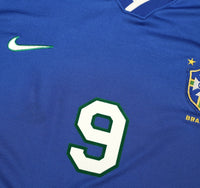 1997/98 RONALDO #9 Brazil Vintage Nike Away Football Shirt (L) Copa America 1997
