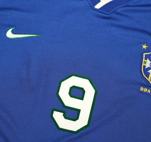 1997/98 RONALDO #9 Brazil Vintage Nike Away Football Shirt (L) Copa America 1997