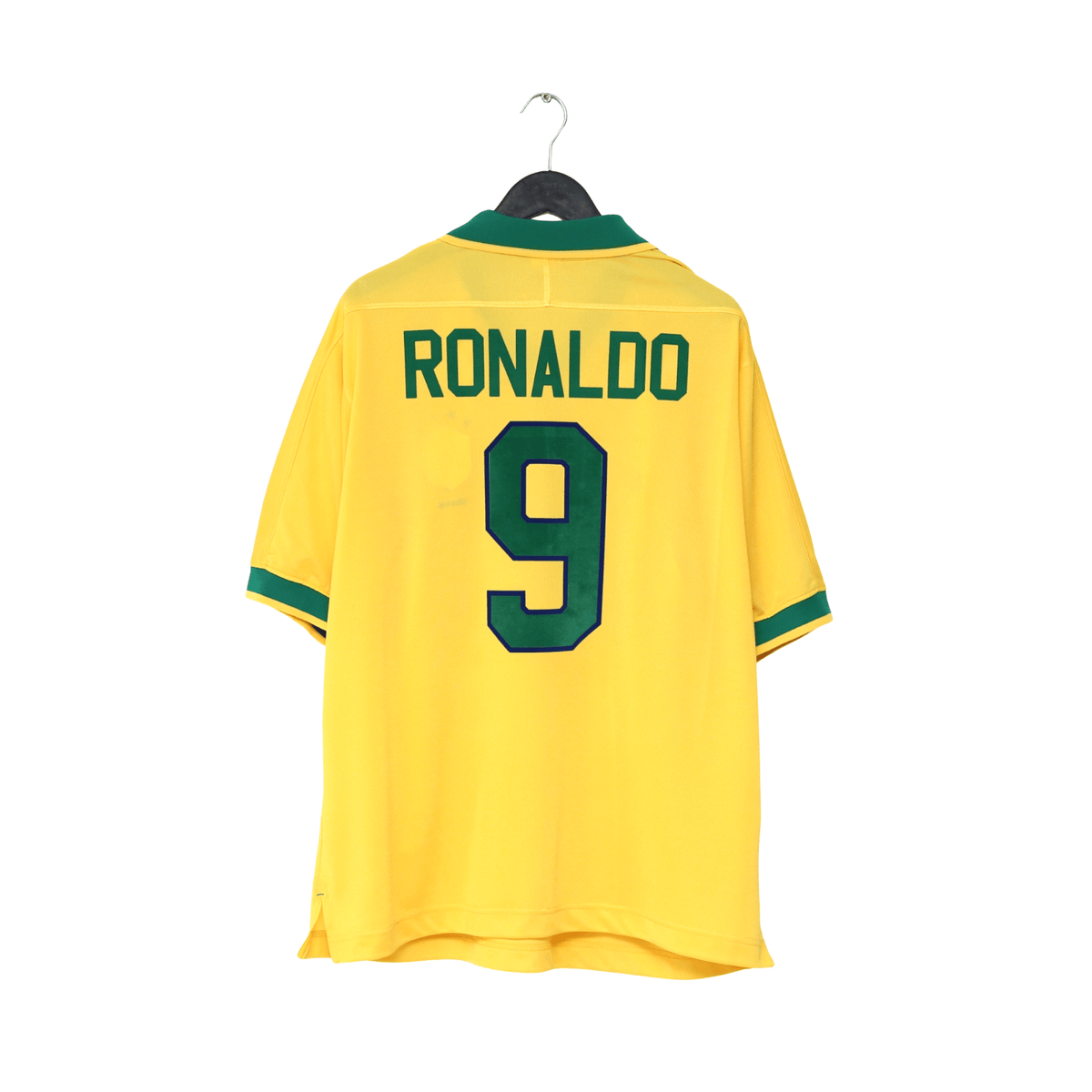 1997/98 Ronaldo #9 Brazil Vintage Nike Home Football Shirt (XL) Le Tournoi