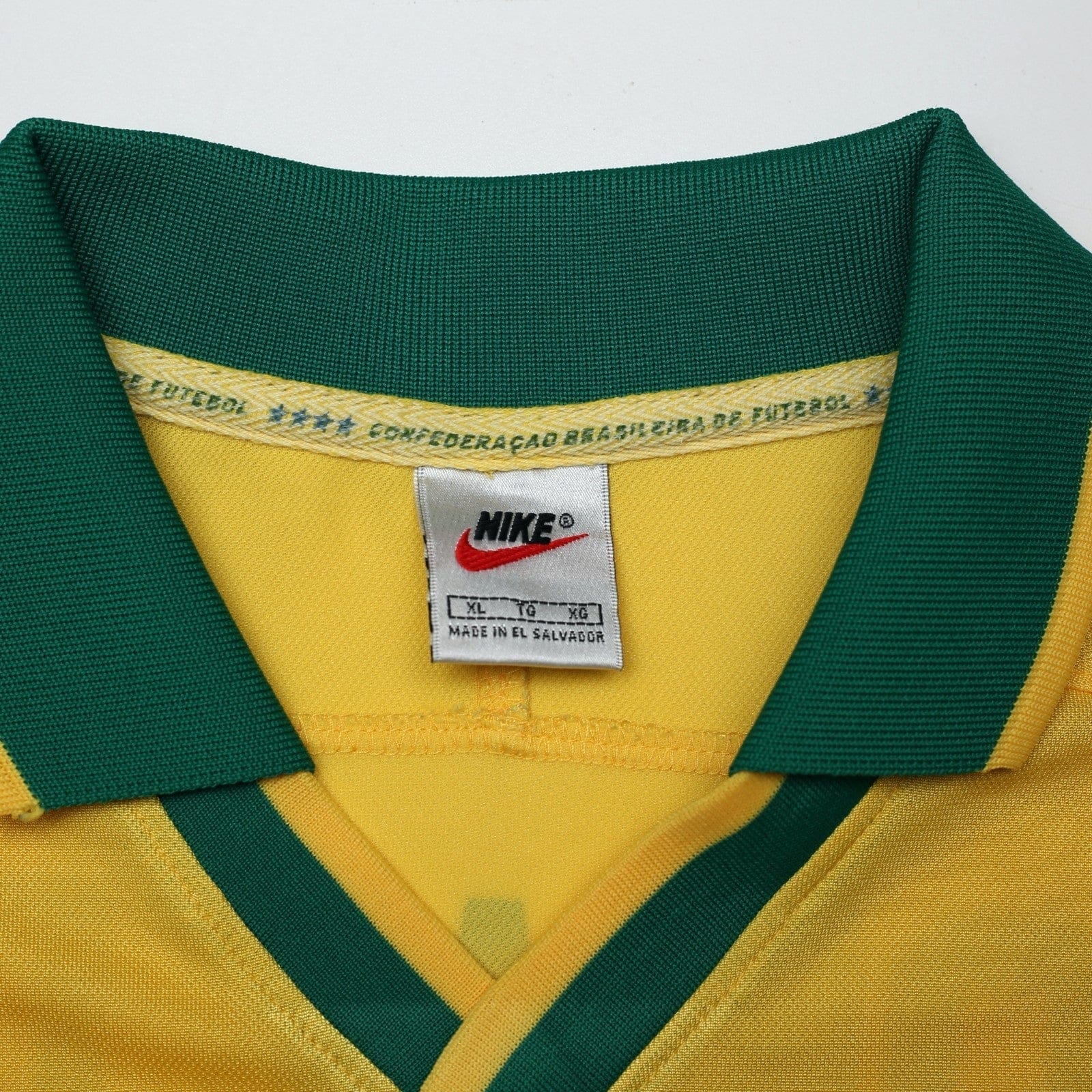 1997/98 Ronaldo #9 Brazil Vintage Nike Home Football Shirt (XL) Le Tournoi