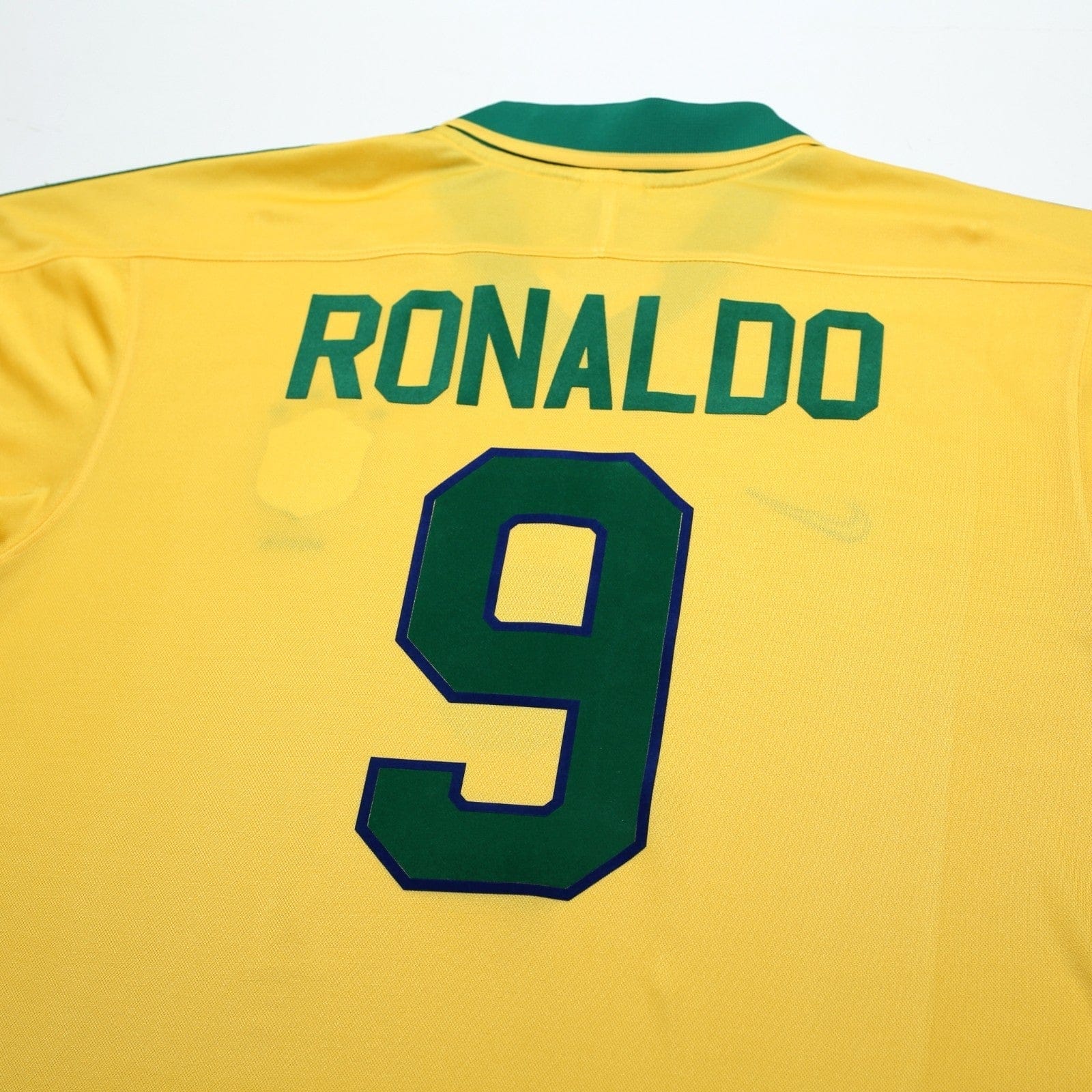 1997/98 Ronaldo #9 Brazil Vintage Nike Home Football Shirt (XL) Le Tournoi