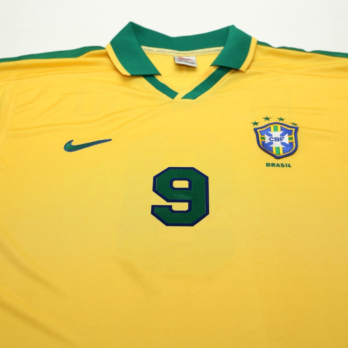 1997/98 Ronaldo #9 Brazil Vintage Nike Home Football Shirt (XL) Le Tournoi
