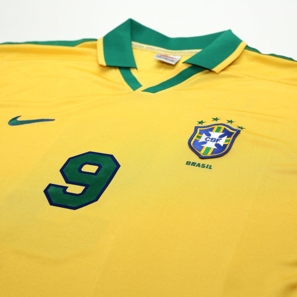 1997/98 Ronaldo #9 Brazil Vintage Nike Home Football Shirt (XL) Le Tournoi