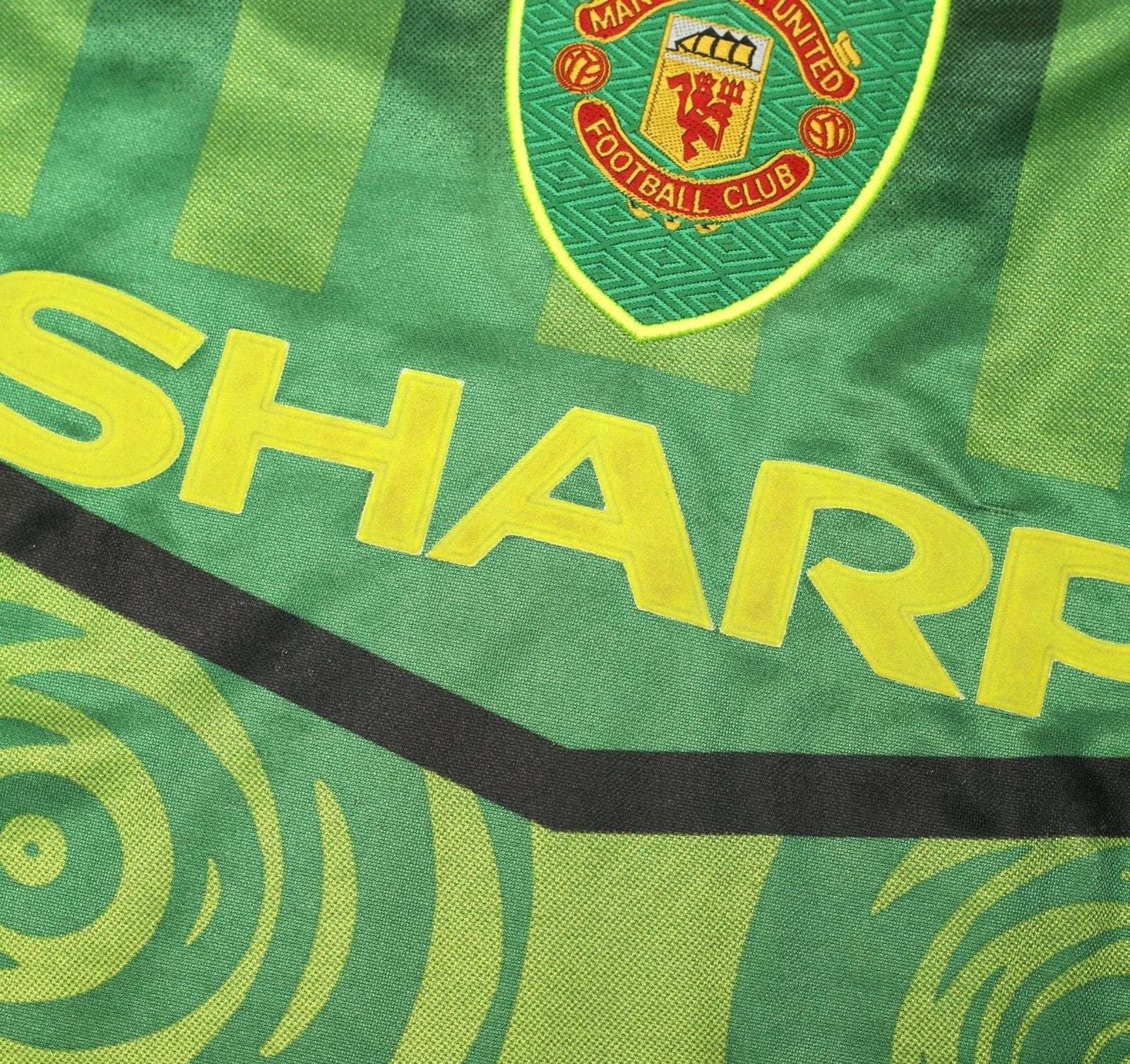 1997/98 SCHMEICHEL #1 Manchester United Vintage Umbro GK Football Shirt (M)