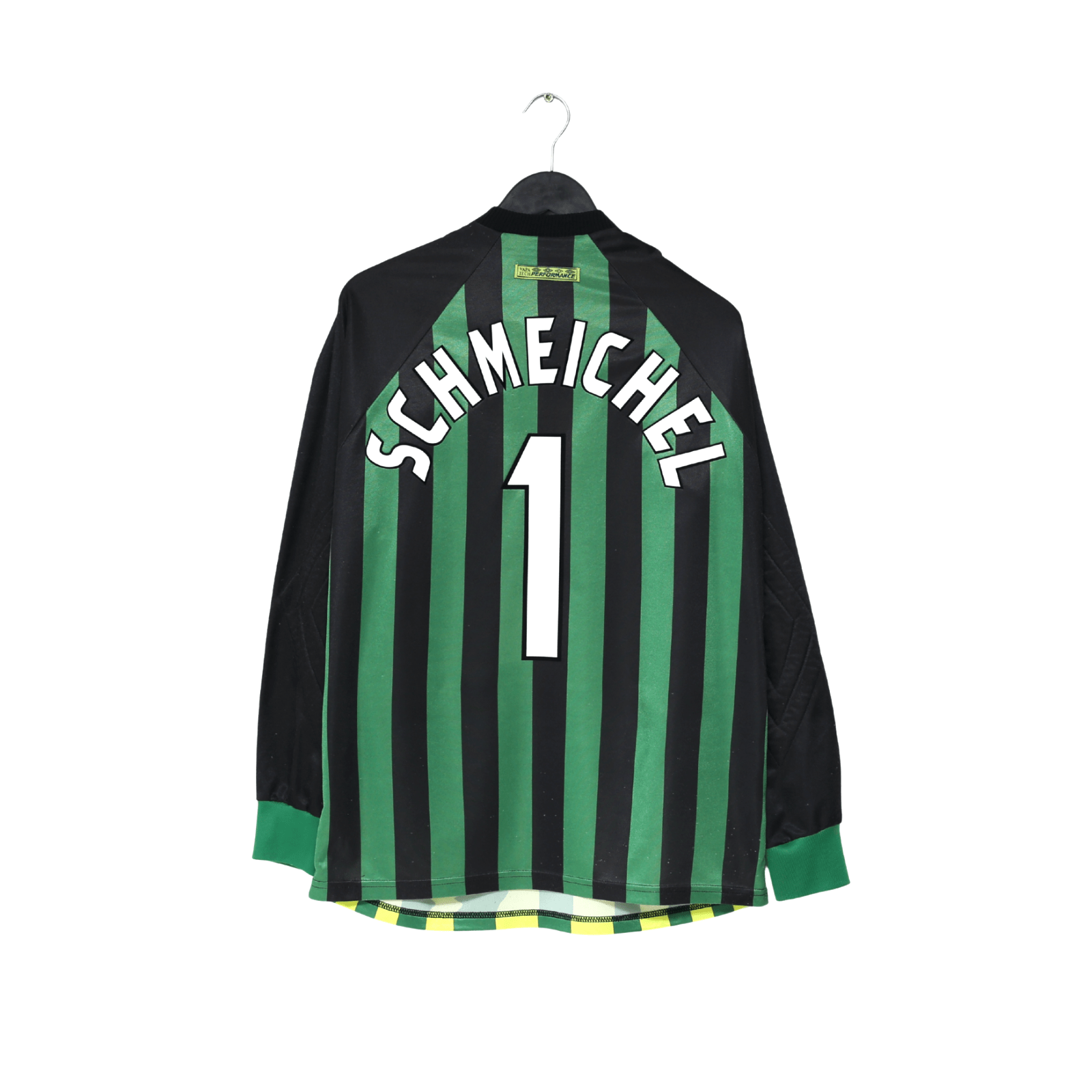 1997/98 SCHMEICHEL #1 Manchester United Vintage Umbro GK Football Shirt (M)