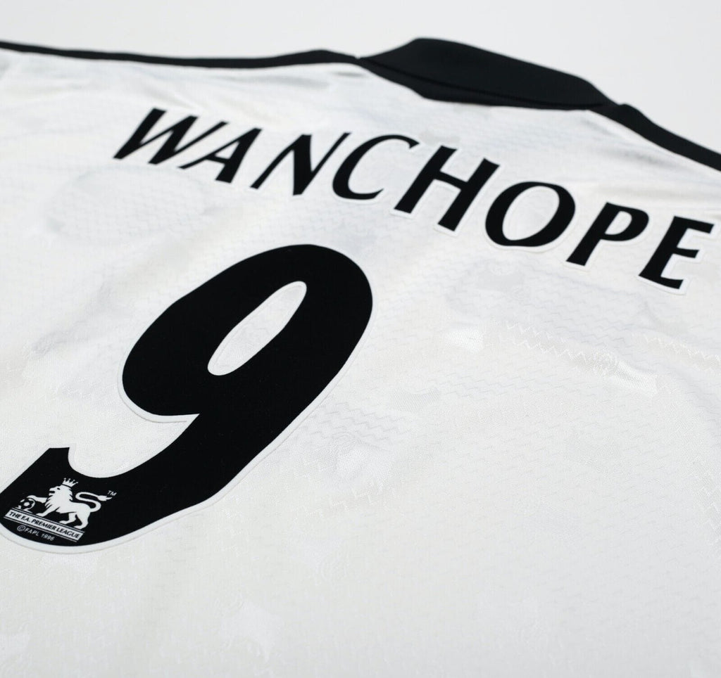 1997/98 WANCHOPE #9 Derby County Vintage PUMA Home Football Shirt (L)