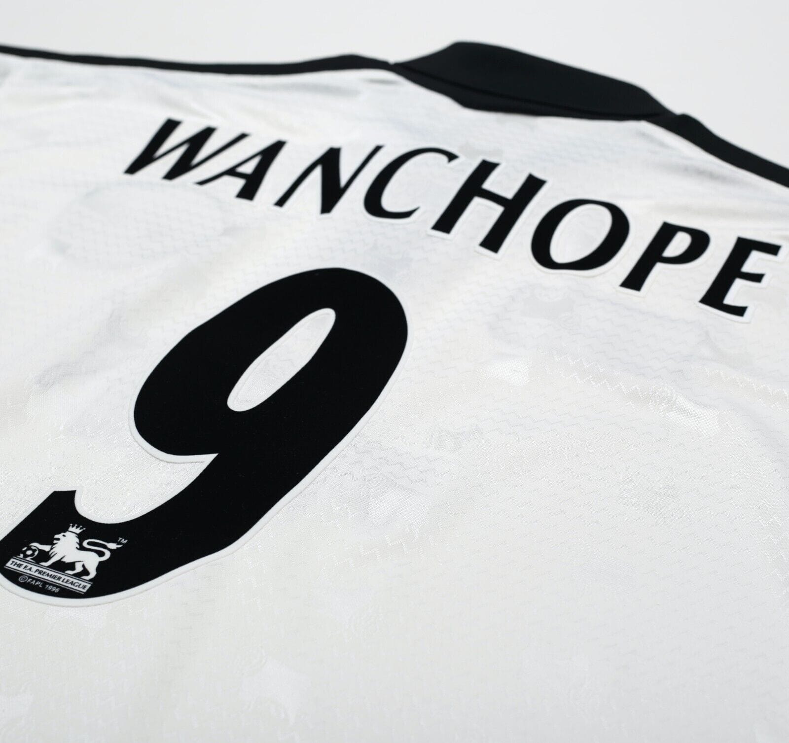 1997/98 WANCHOPE #9 Derby County Vintage PUMA Home Football Shirt (L)