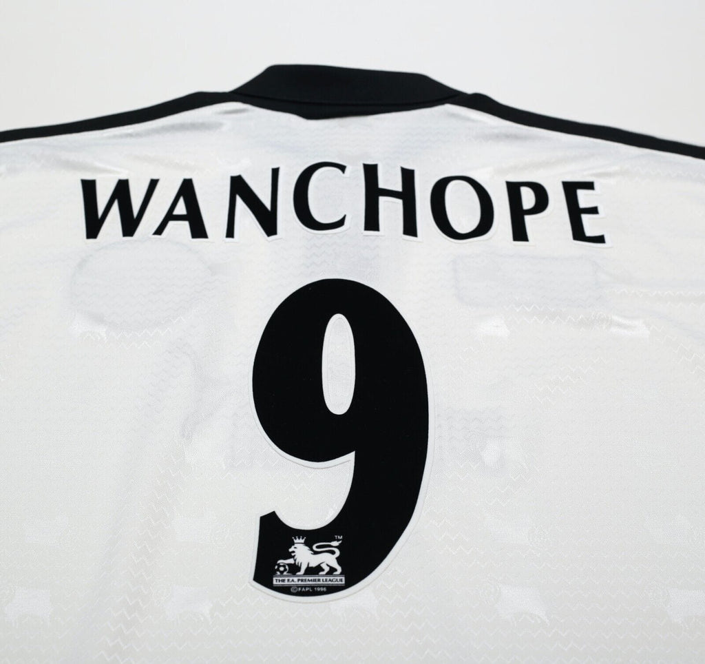 1997/98 WANCHOPE #9 Derby County Vintage PUMA Home Football Shirt (L)