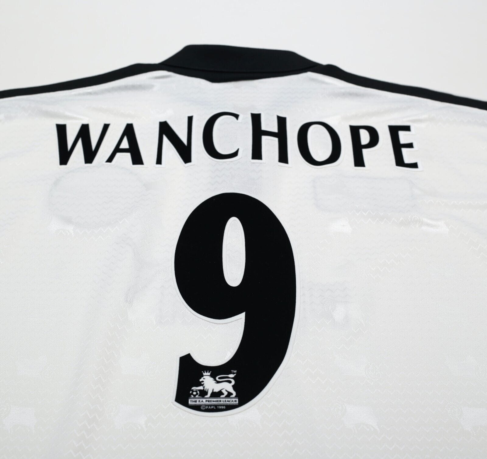 1997/98 WANCHOPE #9 Derby County Vintage PUMA Home Football Shirt (L)