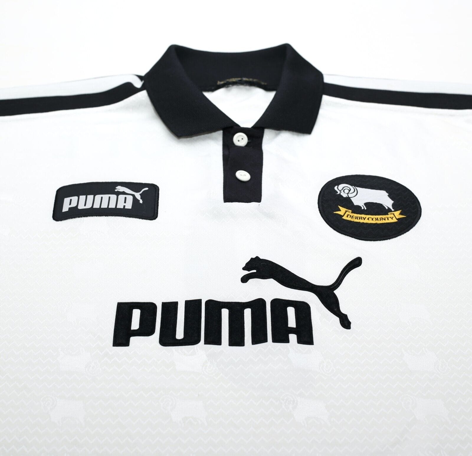 1997/98 WANCHOPE #9 Derby County Vintage PUMA Home Football Shirt (XXL)