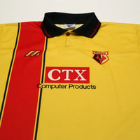 1997/98 Watford Vintage Mizuno Home Football Shirt (M) 38/40