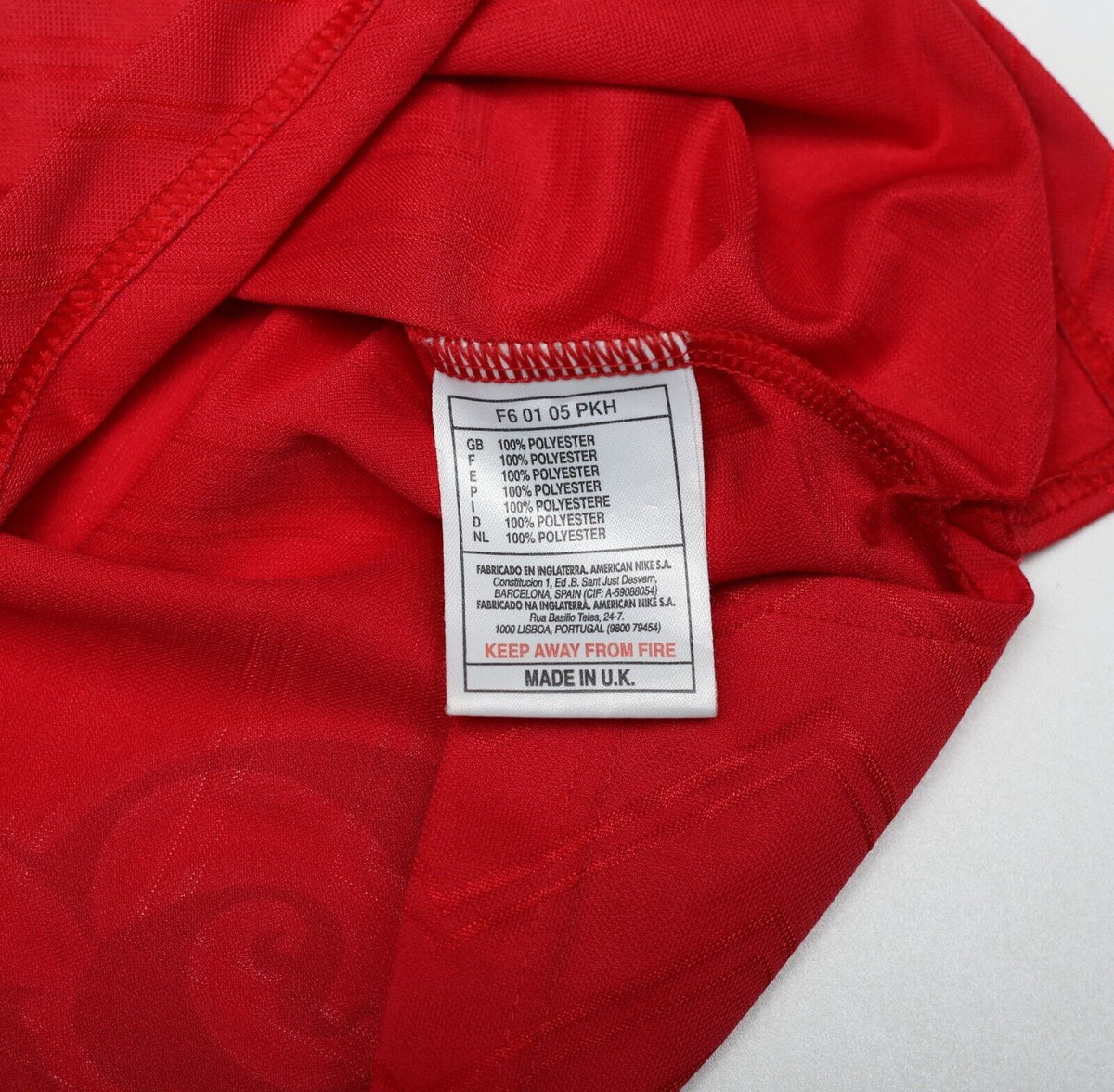 1997/98 WRIGHT #8 Arsenal Vintage Nike Home Football Shirt Jersey (M)