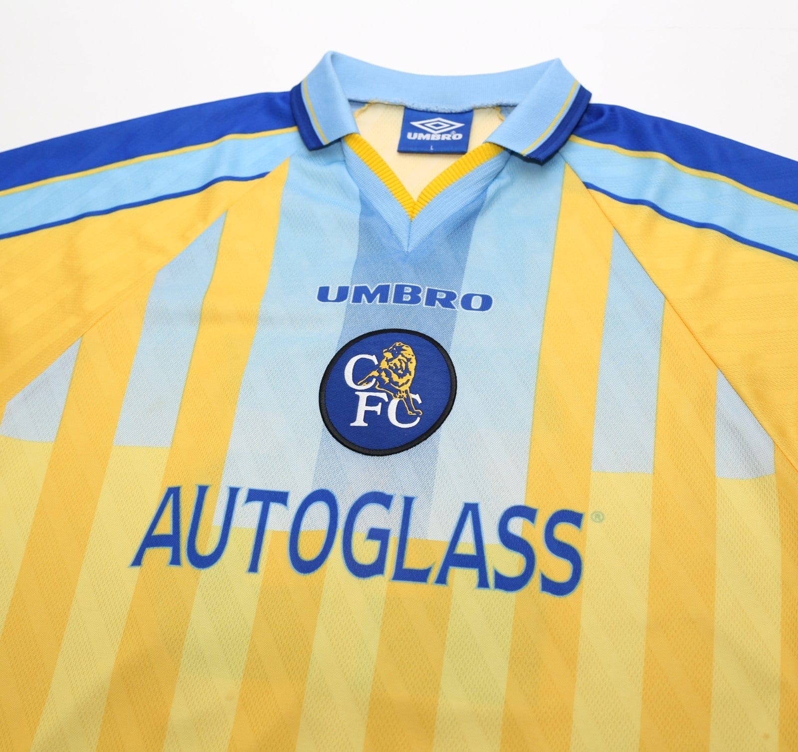 1997/98 ZOLA #25 Chelsea Vintage Umbro Away Football Shirt (L)