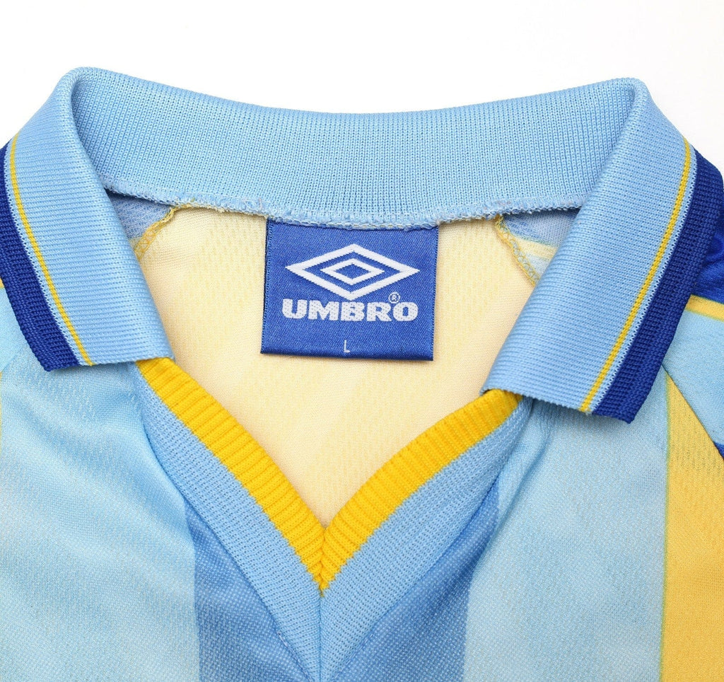 1997/98 ZOLA #25 Chelsea Vintage Umbro Away Football Shirt (L)