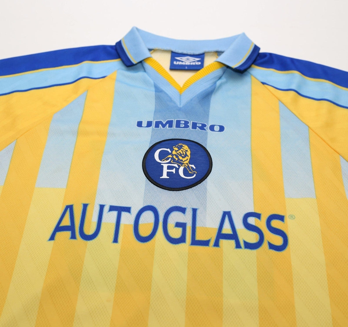 1997/98 ZOLA #25 Chelsea Vintage Umbro Away Football Shirt (L)