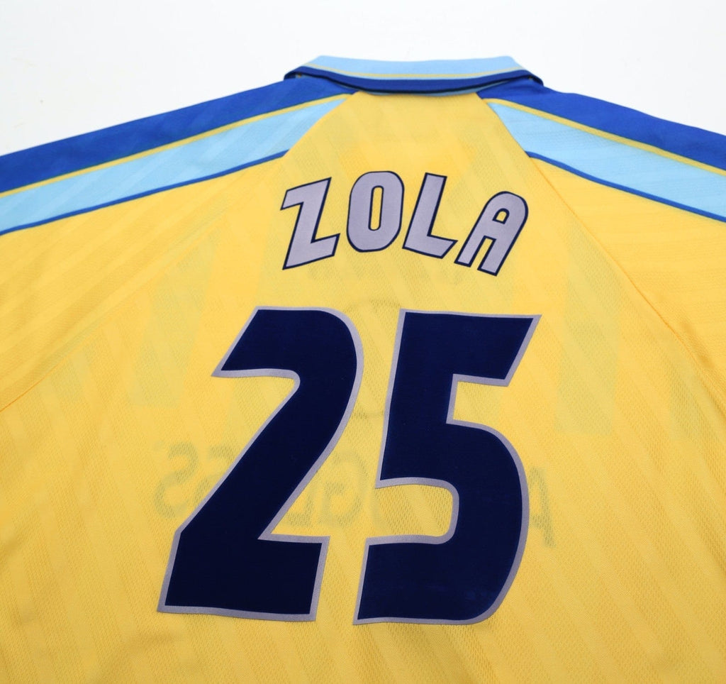 1997/98 ZOLA #25 Chelsea Vintage Umbro Away Football Shirt (L)