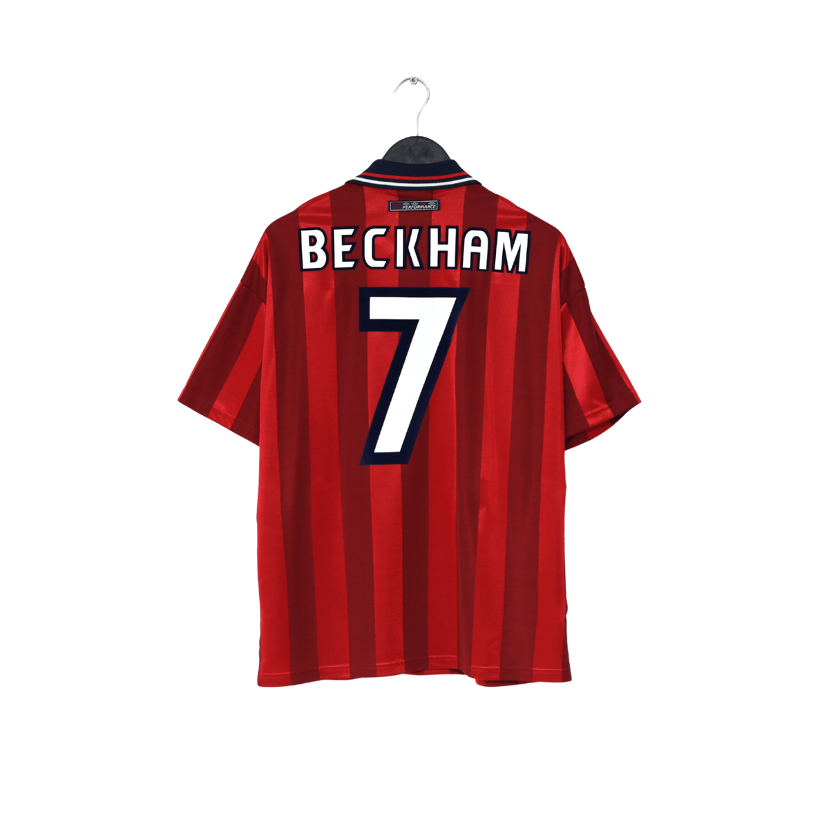 1997/99 BECKHAM #7 England Vintage Umbro Away Football Shirt (M) WC 1998