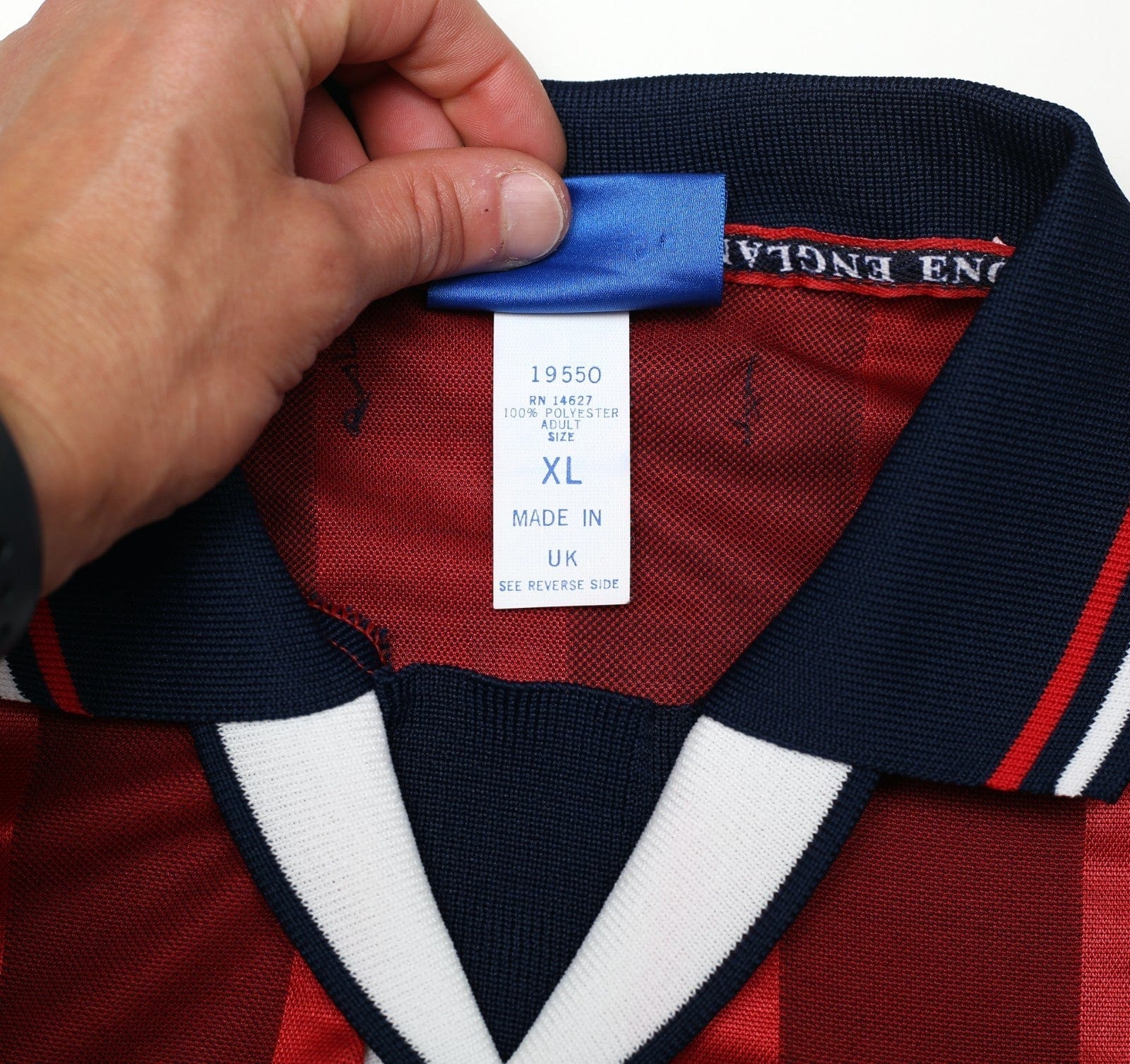 1997/99 BECKHAM #7 England Vintage Umbro Away Football Shirt (XL) WC 1998