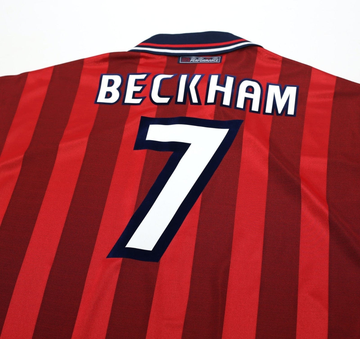 1997/99 BECKHAM #7 England Vintage Umbro Away Football Shirt (XL) WC 1998