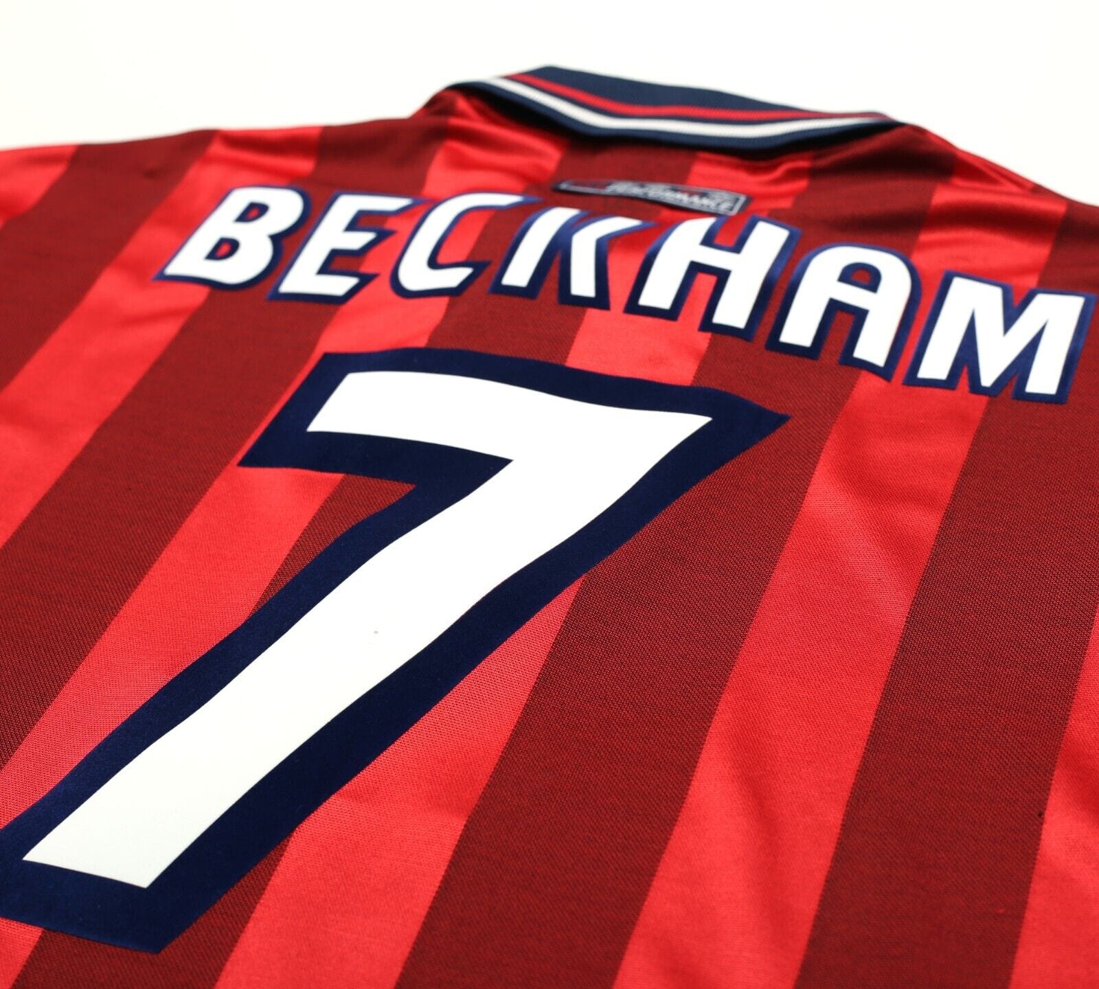 1997/99 BECKHAM #7 England Vintage Umbro Away Football Shirt (XL) World Cup 98