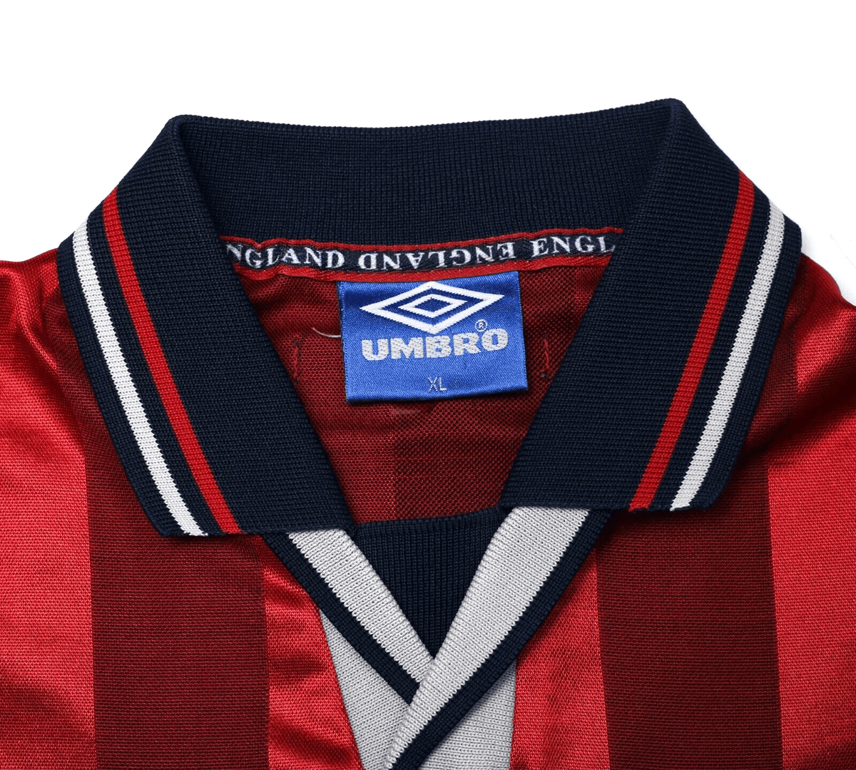 1997/99 BECKHAM #7 England Vintage Umbro Away Football Shirt (XL) World Cup 98