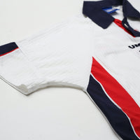 1997/99 Beckham #7 England Vintage Umbro Home Football Shirt (M/L) WC 1998