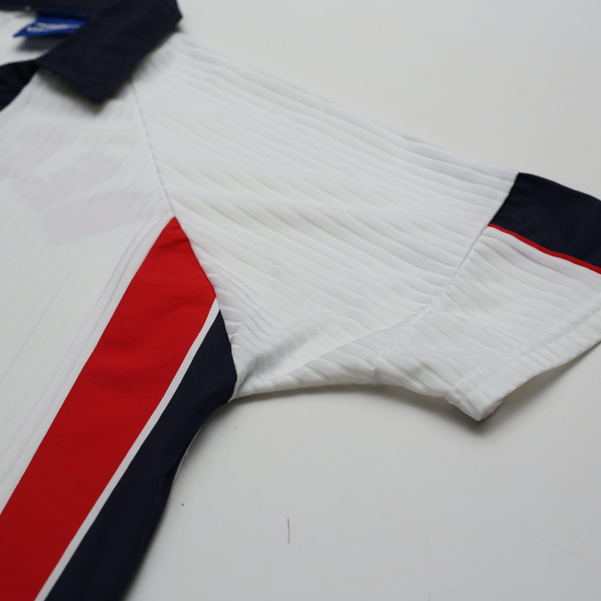 1997/99 Beckham #7 England Vintage Umbro Home Football Shirt (M/L) WC 1998