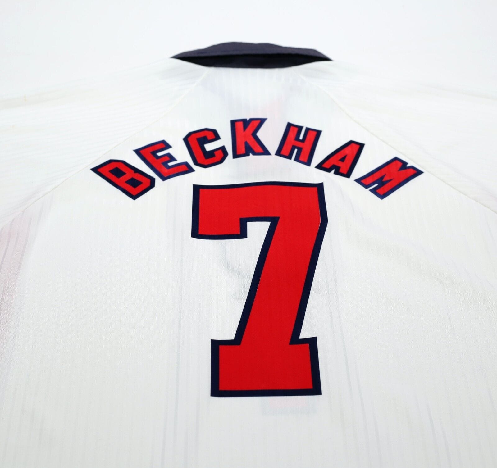 1997/99 BECKHAM #7 England Vintage Umbro Home Football Shirt (XXL) World Cup 98