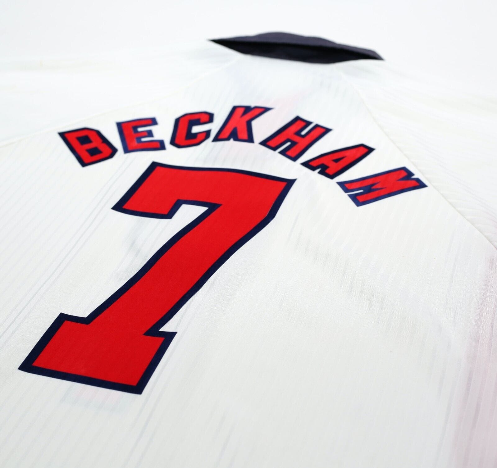 1997/99 BECKHAM #7 England Vintage Umbro Home Football Shirt (XXL) World Cup 98