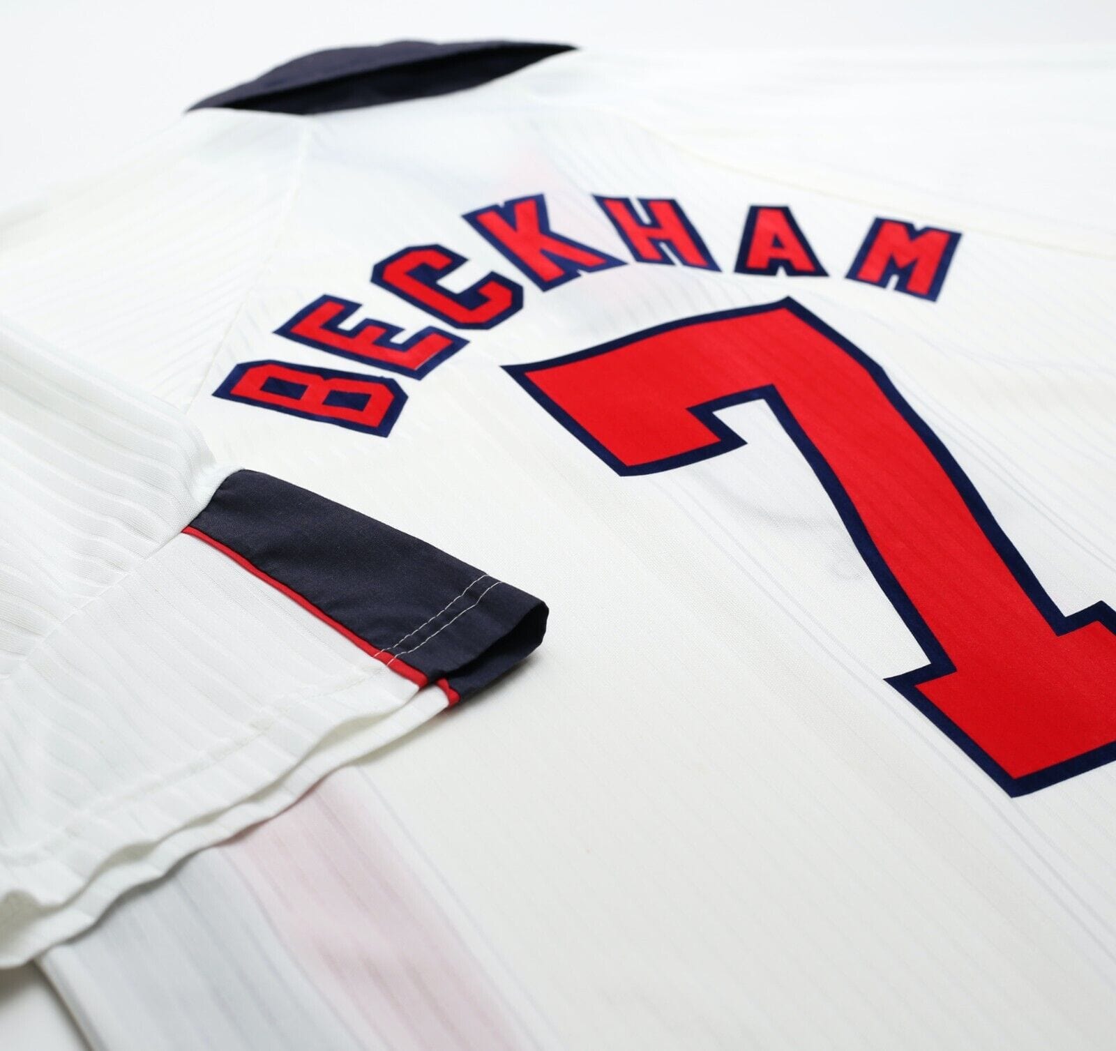 1997/99 BECKHAM #7 England Vintage Umbro Home Football Shirt (XXL) World Cup 98