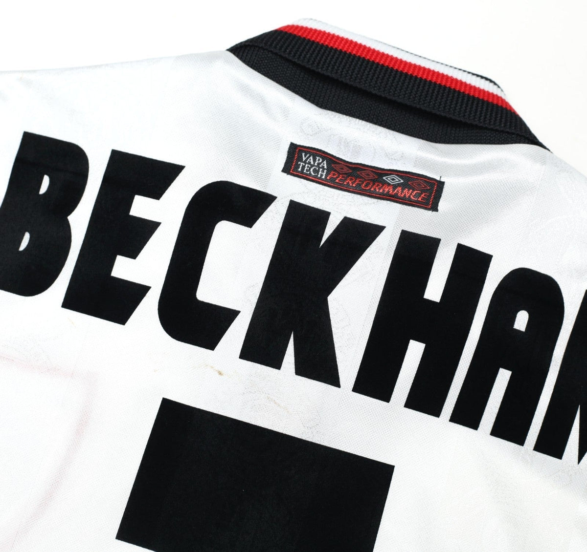 1997/99 BECKHAM #7 Manchester United Vintage Umbro Away Football Shirt (L)