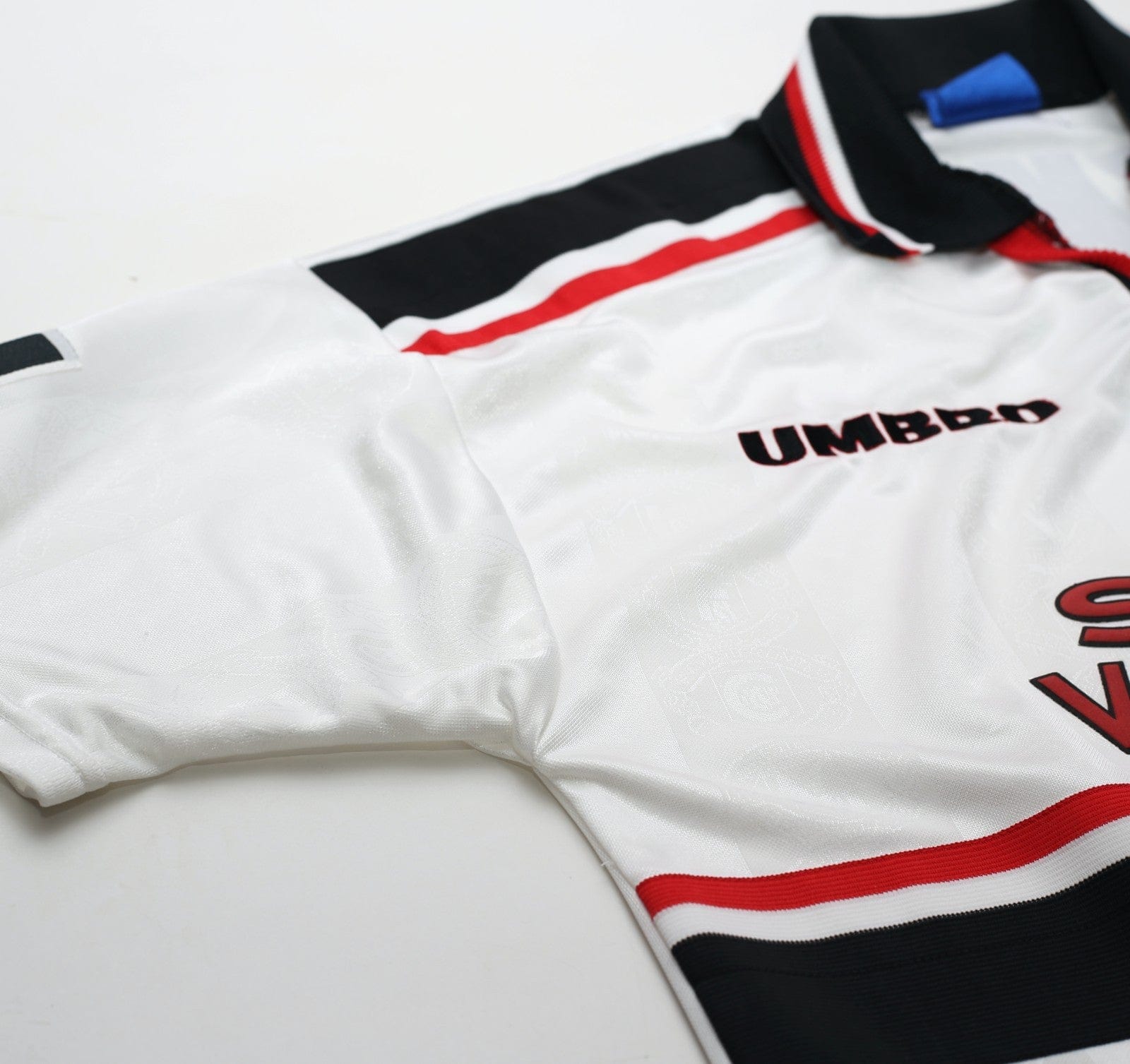 1997/99 BECKHAM #7 Manchester United Vintage Umbro Away Football Shirt (L)