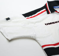 1997/99 BECKHAM #7 Manchester United Vintage Umbro Away Football Shirt (L)