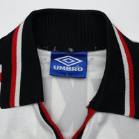 1997/99 Beckham #7 Manchester United Vintage Umbro Away Football Shirt (L)