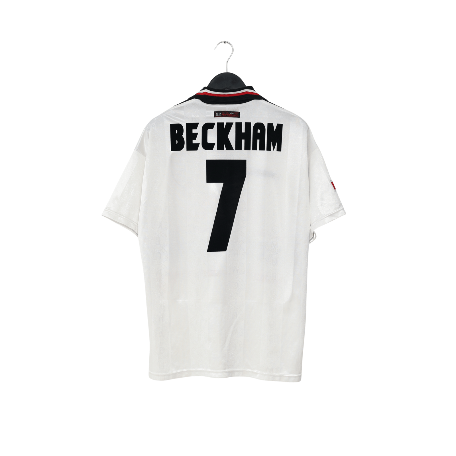 1997/99 Beckham #7 Manchester United Vintage Umbro Away Football Shirt (L)