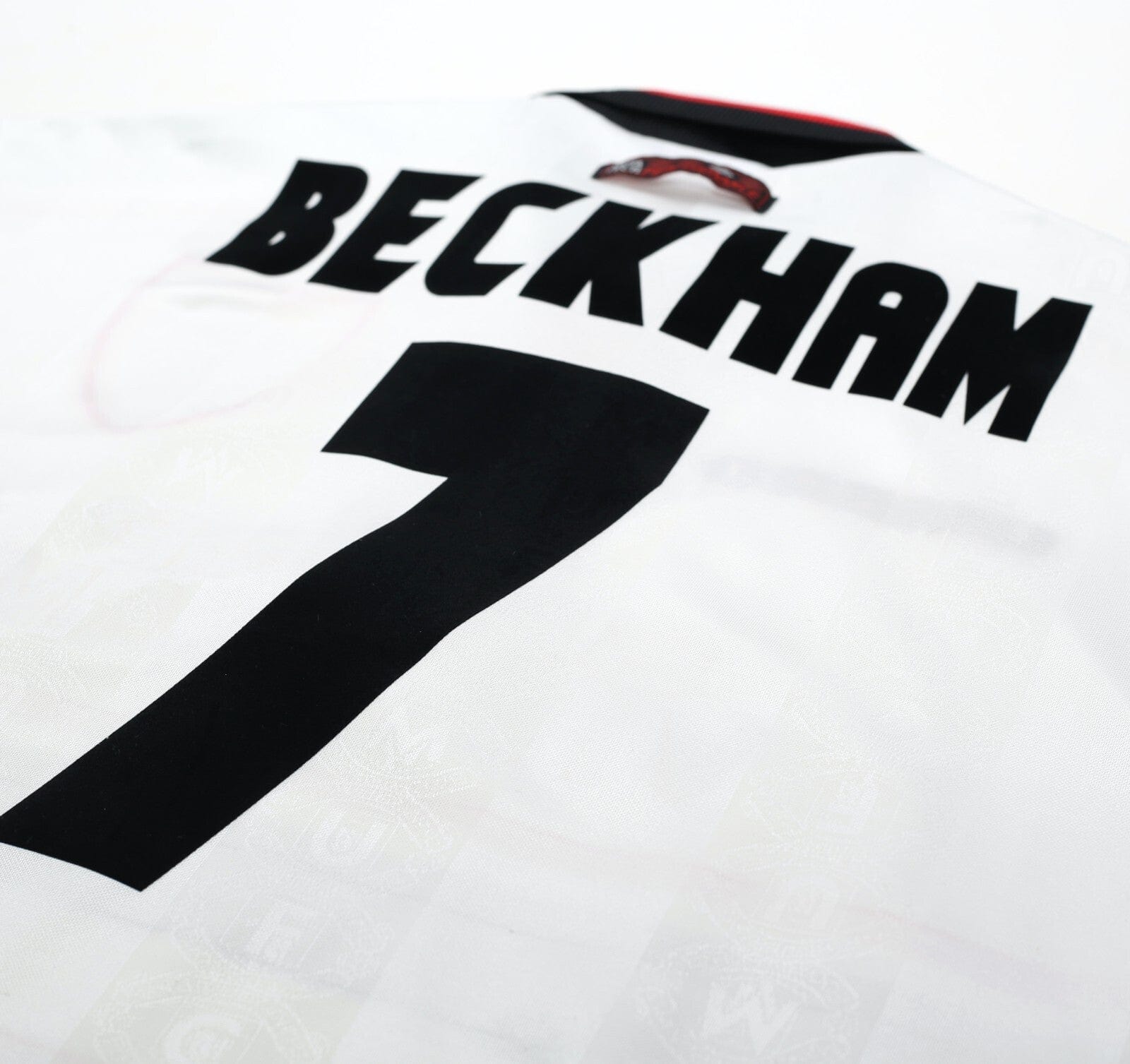 1997/99 BECKHAM #7 Manchester United Vintage Umbro Away Football Shirt (M)