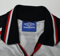1997/99 BECKHAM #7 Manchester United Vintage Umbro Away Football Shirt (XL)