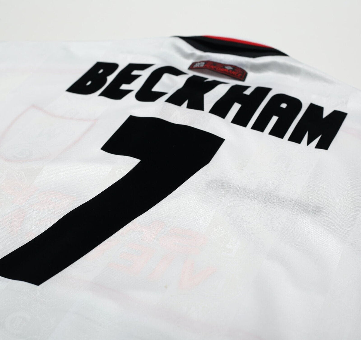 1997/99 BECKHAM #7 Manchester United Vintage Umbro Away Football Shirt (XL)
