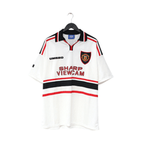 1997/99 BECKHAM #7 Manchester United Vintage Umbro Away Football Shirt (XXL)