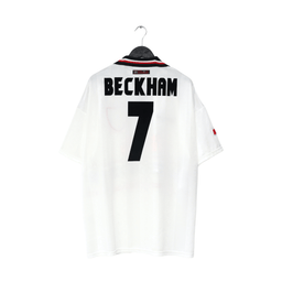1997/99 BECKHAM #7 Manchester United Vintage Umbro Away Football Shirt (XXL)