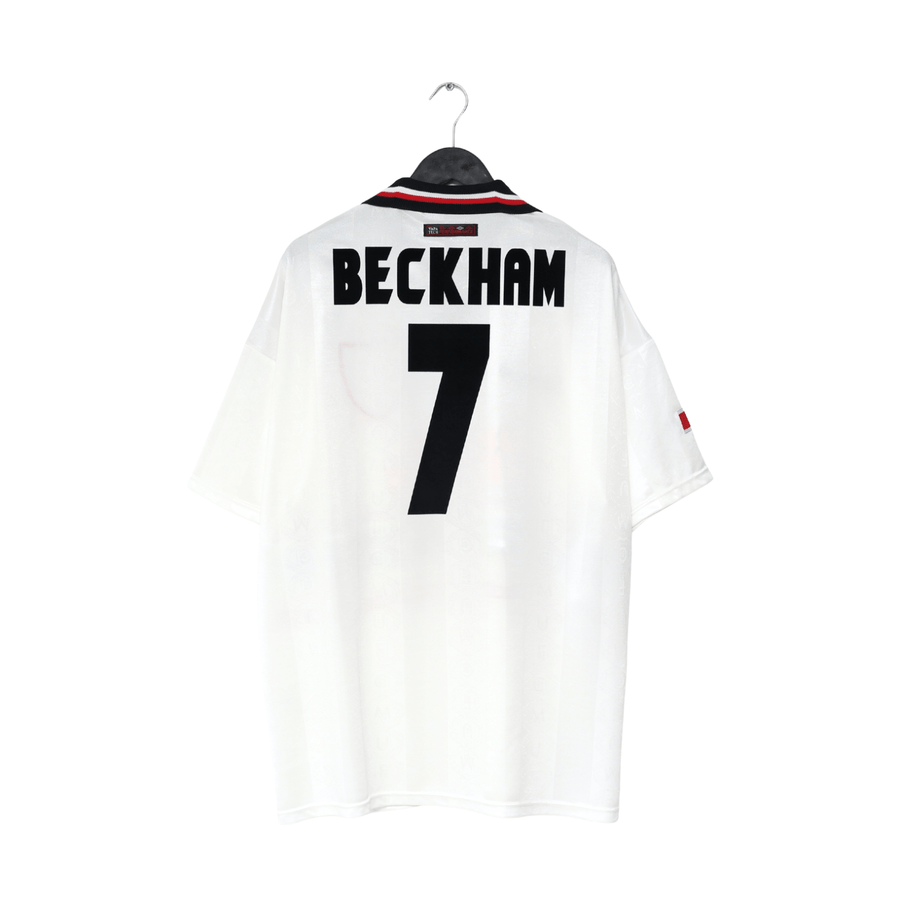 1997/99 BECKHAM #7 Manchester United Vintage Umbro Away Football Shirt (XXL)