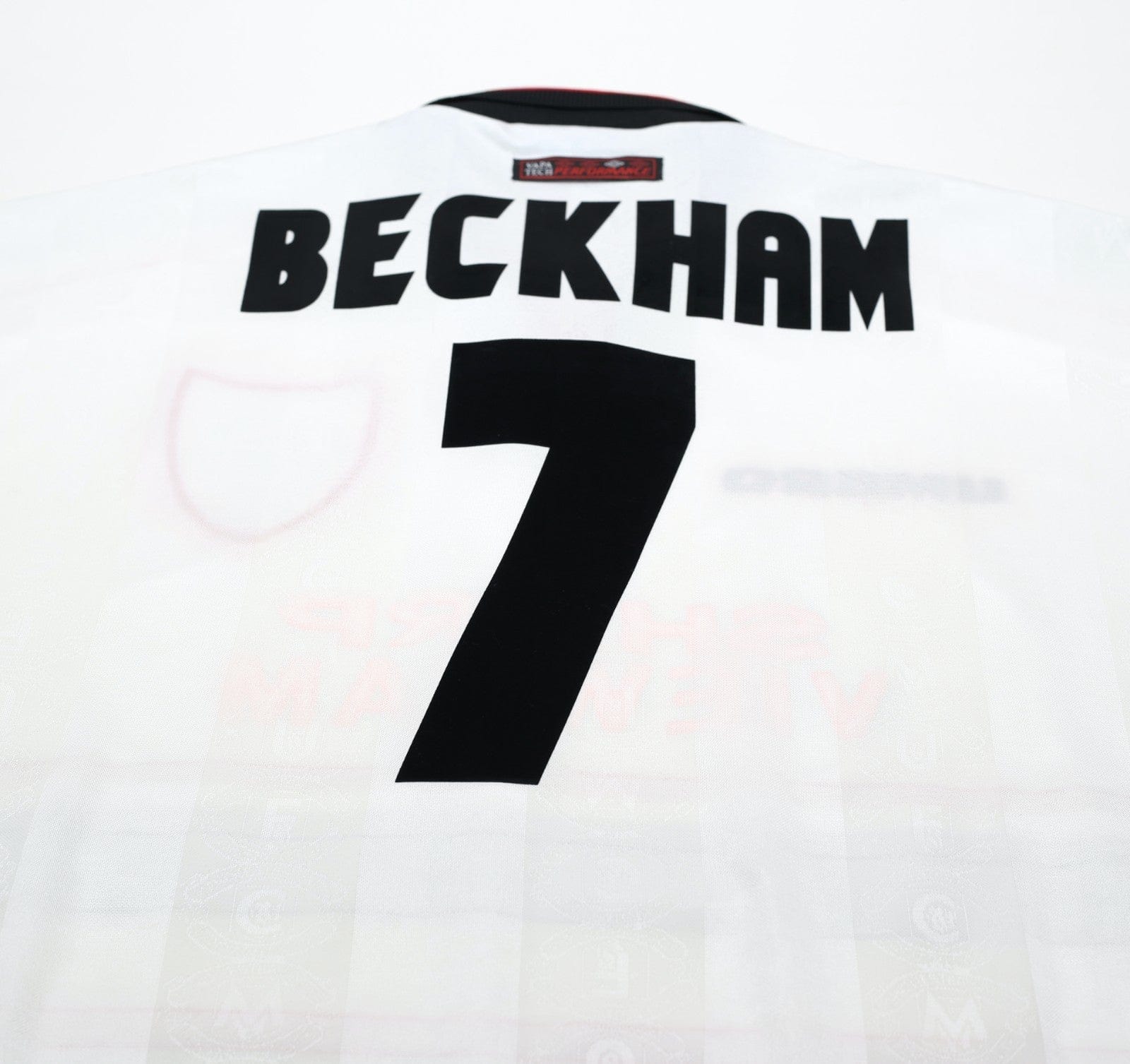 1997/99 BECKHAM #7 Manchester United Vintage Umbro Away Football Shirt (XXL)
