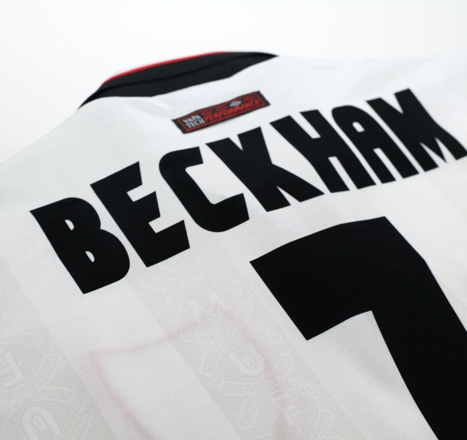 1997/99 BECKHAM #7 Manchester United Vintage Umbro Away Football Shirt (XXL)