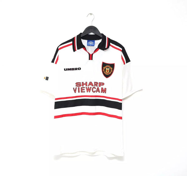 ウェア Manchester United 1997/98 Away Uniform Umbro 1997-98 Manchester United Match Issue Away Shirt