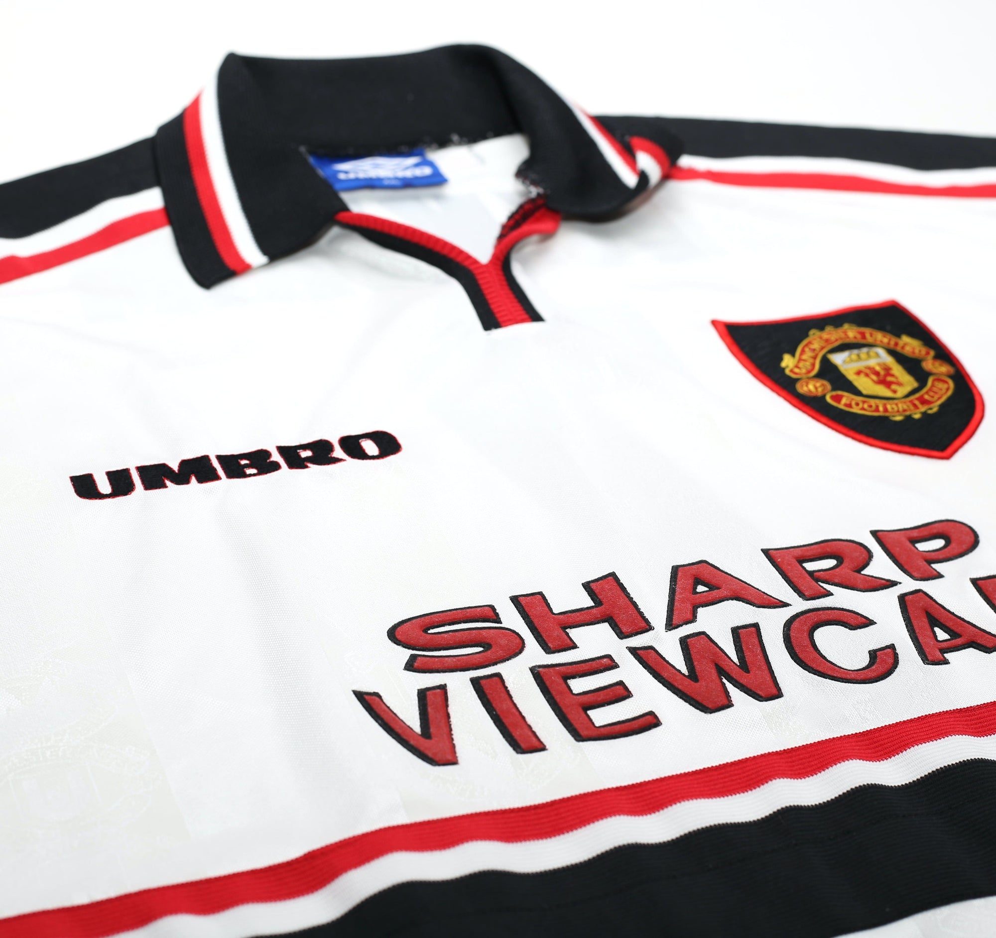 1997/99 BECKHAM #7 Manchester United Vintage Umbro Away Football Shirt (XXL)