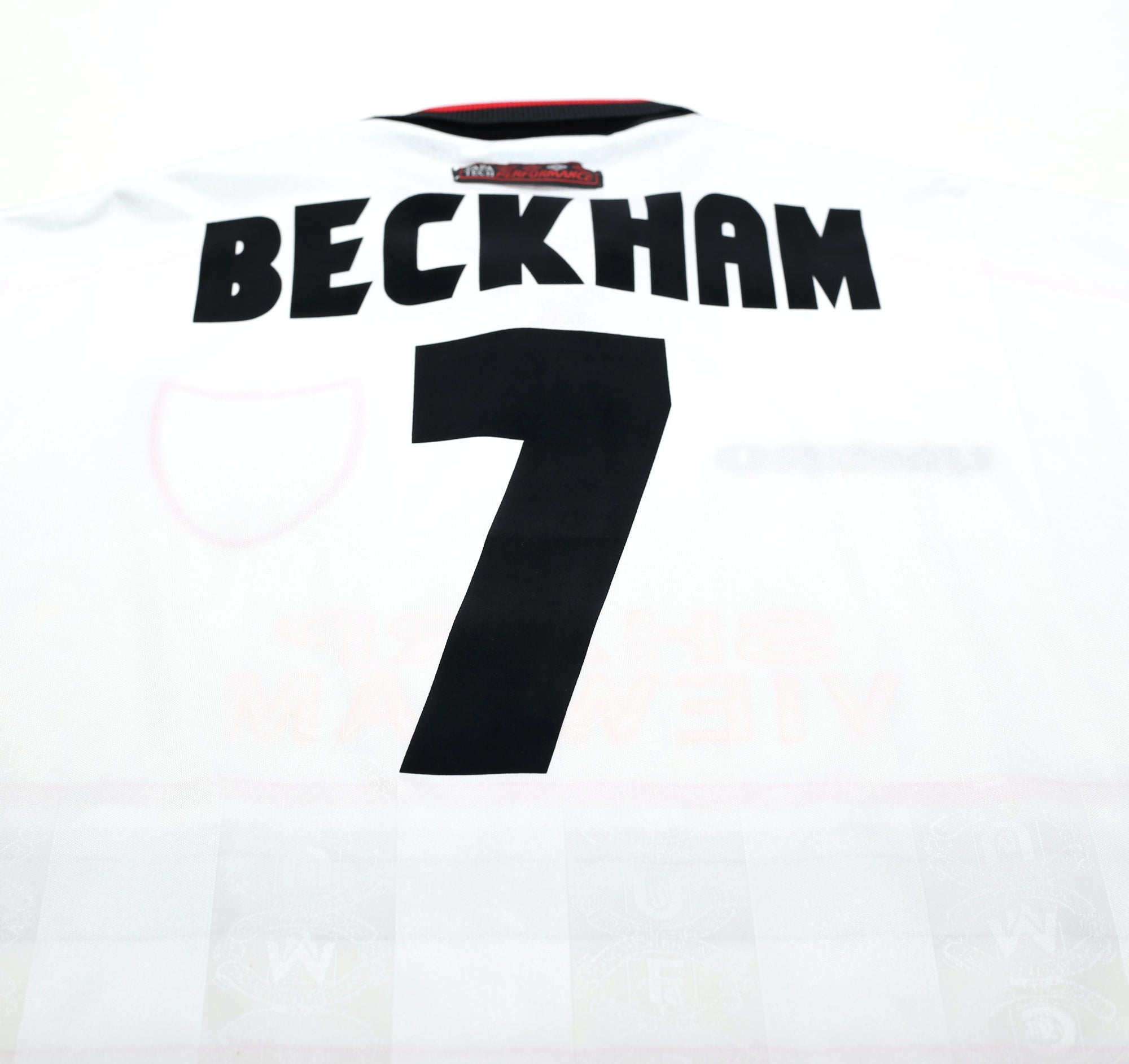 1997/99 BECKHAM #7 Manchester United Vintage Umbro Away Football Shirt (XXL)