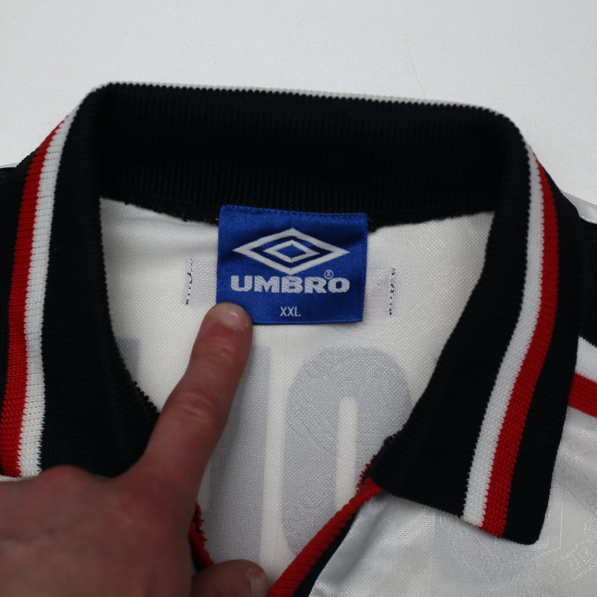 1997/99 Cole #9 Manchester United Vintage Umbro Away Football Shirt (XXL)